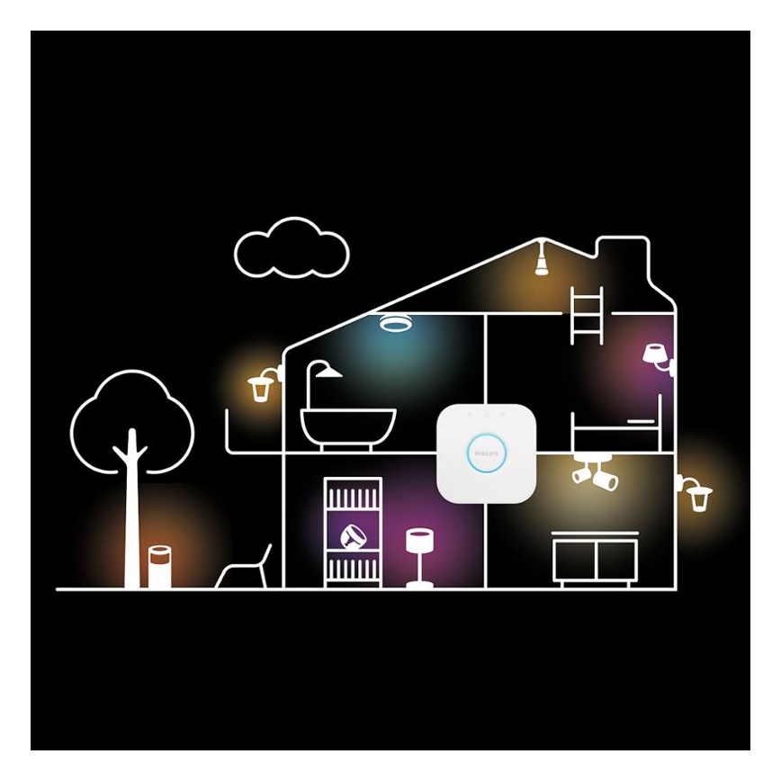 Philips - LED RGBW reguliuojama stalinė lempa Hue SIGNE LED/29W/230V 2000-6500K juoda