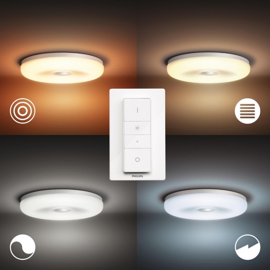 Philips - LED reguliuojamas vonios kambario šviestuvas Hue STRUANA LED/25W/230V IP44 + nuotolinis valdymas