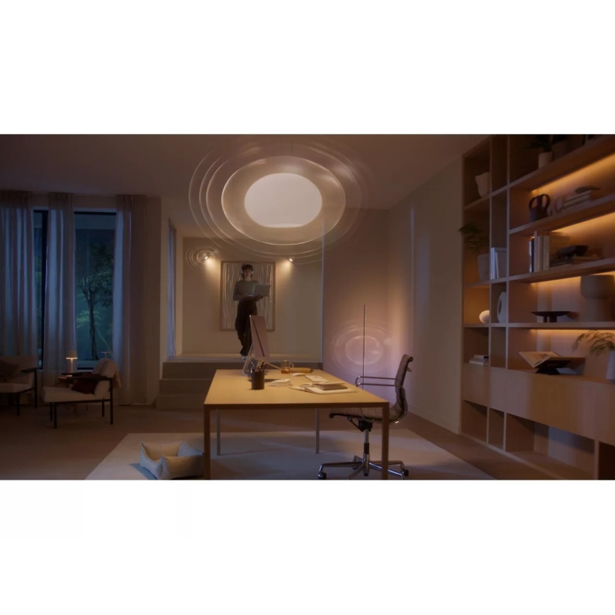 Philips Hue WHITE AND COLOR AMBIANCE bazinis rinkinys 3xE27/8,1W 1000-20000K + jungimo įrenginys