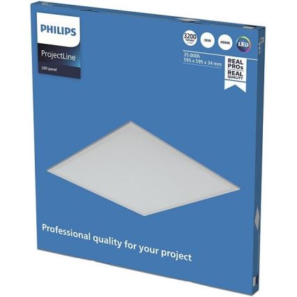 Philips - Įleidžiama lubinė LED panelė PROJECTLINE LED/36W/230V 59,5x59,5 cm