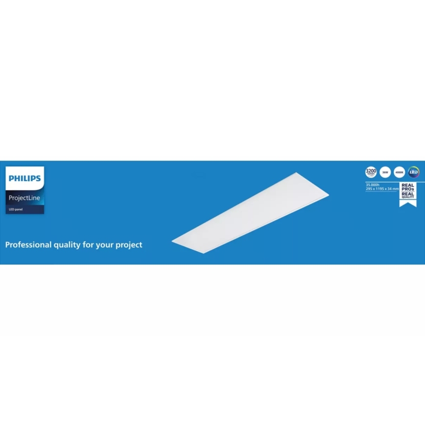 Philips - įleidžiamas LED panelis PROJECTLINE LED/36W/230V UGR19 4000K 119x29,5 cm