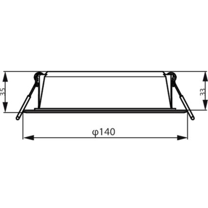 Philips - Įleidžiamas šviestuvas MESON LED/12,5W/230V 3000K