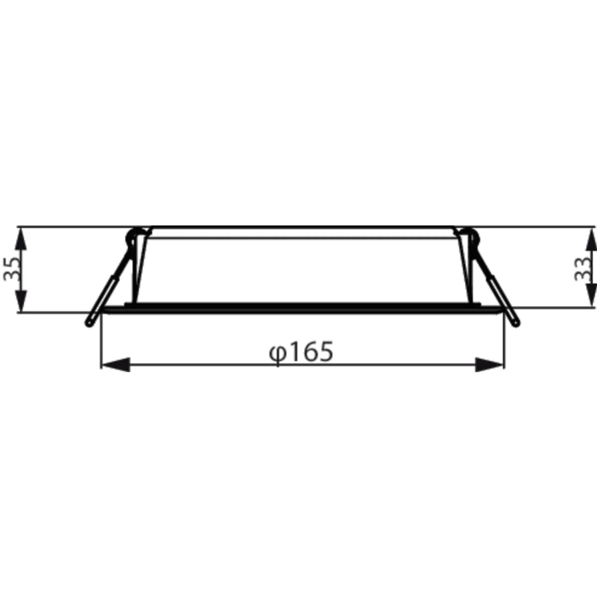 Philips - Įleidžiamas šviestuvas MESON LED/16,5W/230V 3000K