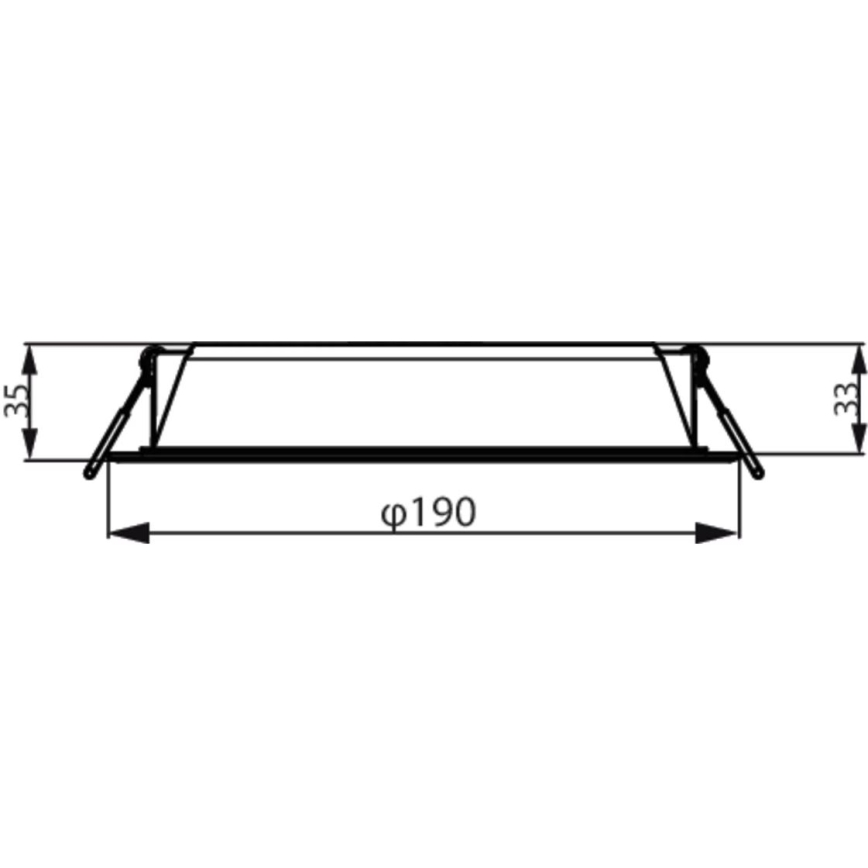 Philips - Įleidžiamas šviestuvas MESON LED/20W/230V 3000K