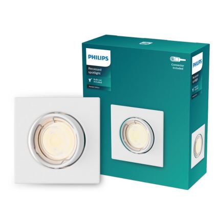 Philips - Įmontuojamas šviestuvas PERIDOT 1xGU10/7W/230V baltas