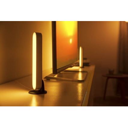 Philips - Hue PLAY LED RGB išplėtimo komplektas, dimeriuojamas stalinis šviestuvas LED/6W/230V, baltas