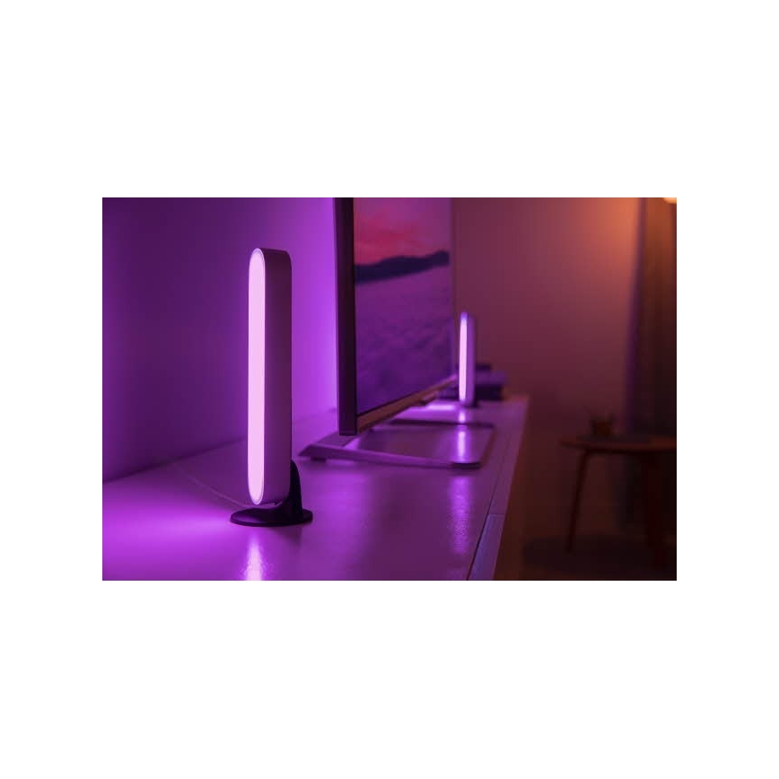 Philips - Hue PLAY LED RGB išplėtimo komplektas, dimeriuojamas stalinis šviestuvas LED/6W/230V, baltas