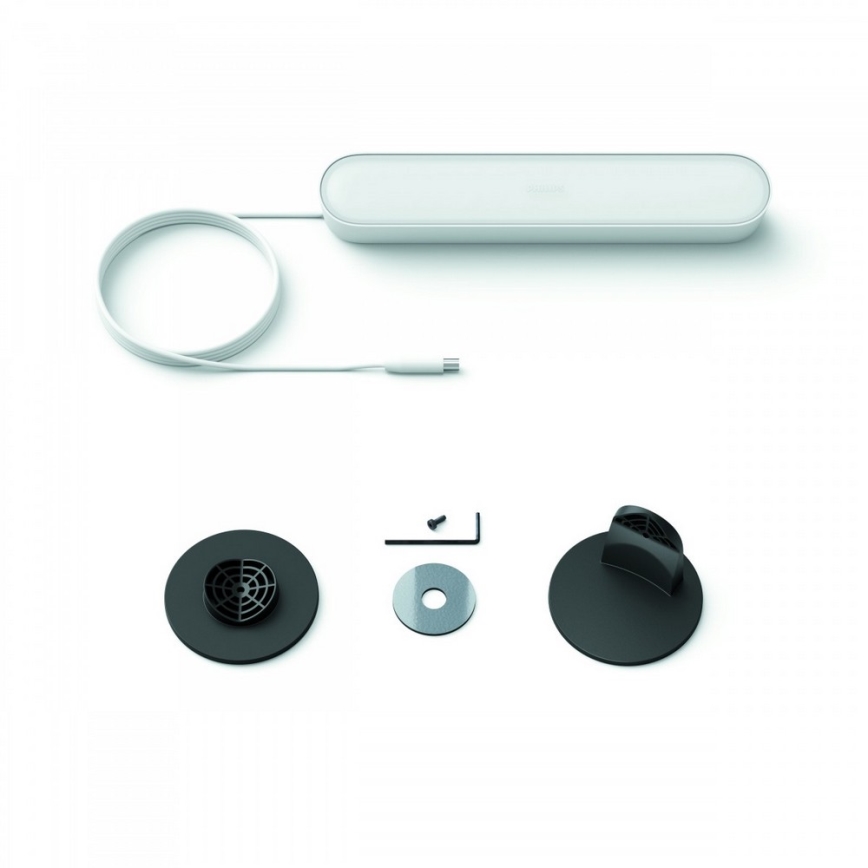 Philips - Hue PLAY LED RGB išplėtimo komplektas, dimeriuojamas stalinis šviestuvas LED/6W/230V, baltas