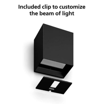 Philips - KOMPLEKTAS 2x LED RGBW pritemdomi lauko sieniniai šviestuvai Hue RESONATE LED/8W/230V 2000-6500K IP44