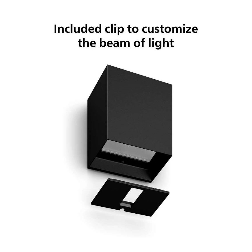 Philips - KOMPLEKTAS 2x LED RGBW pritemdomi lauko sieniniai šviestuvai Hue RESONATE LED/8W/230V 2000-6500K IP44