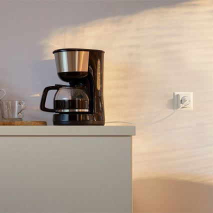 Philips - KOMPLEKTAS 2x išmanios SCHUKO rozetės 2300W + elektros energijos matuoklis Wi-Fi
