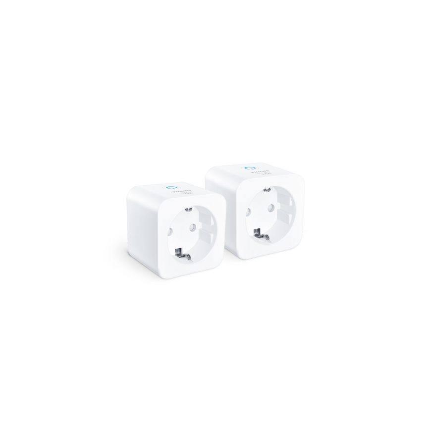 Philips - KOMPLEKTAS 2x išmanios SCHUKO rozetės 2300W + elektros energijos matuoklis Wi-Fi