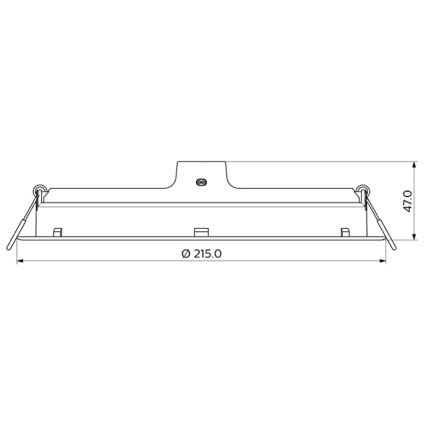 Philips - KOMPLEKTAS 2x LED įleidžiamas lubinis šviestuvas MESON LED/23,5W/230V 4000K