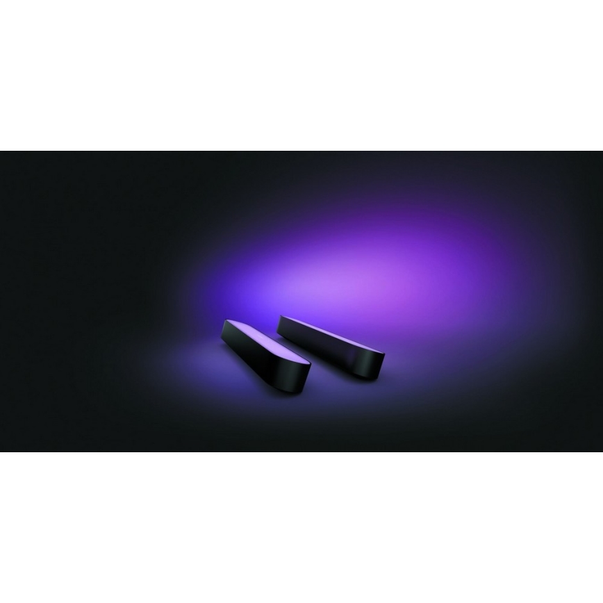 Philips - KOMPLEKTAS 2x LED RGB pritemdomas stalo šviestuvas Hue PLAY AMBIANCE LED/6W/230V