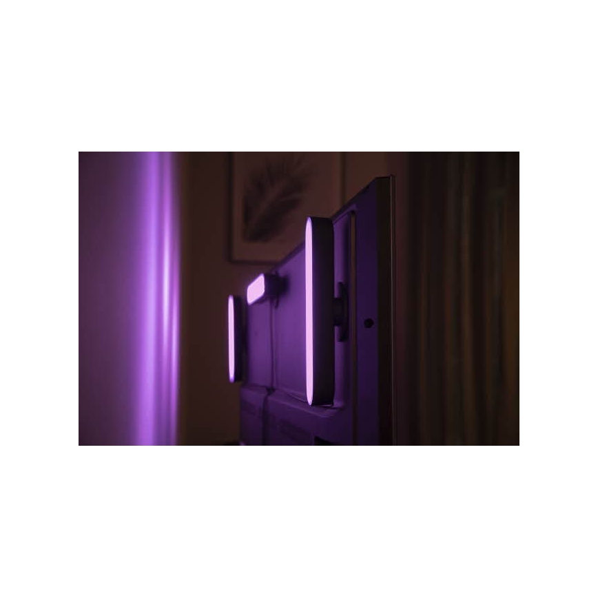 Philips - KOMPLEKTAS 2x LED RGB pritemdomas stalo šviestuvas Hue PLAY AMBIANCE LED/6W/230V