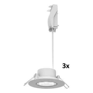 Philips - Komplektas 3 vnt. dimeriuojamų įleidžiamų lubų šviestuvų CILANTRO LED/5W/230V 4000K balti