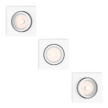 Philips - KOMPLEKTAS 3x Įleidžiamas šviestuvas 1xGU10/5,5W/230V