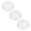 Philips - KOMPLEKTAS 3x LED įleidžiamas lubinis šviestuvas LED/3,5W/230V 3000K