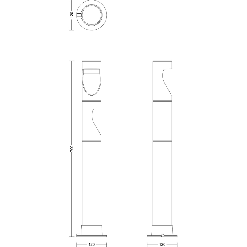 Philips - KOMPLEKTAS 3x LED lauko šviestuvas GARDENLINK DESI LED/1,5W/230V 2700K IP44