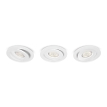 Philips - KOMPLEKTAS 3x LED Reguliuojamas įmontuojamas šviestuvas /4,5W/230V