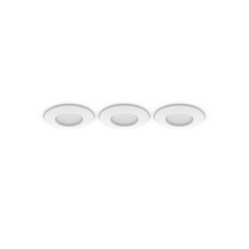 Philips - KOMPLEKTAS 3x LED RGBW Pritemdomas įleidžiamas lubinis vonios šviestuvas Hue SLIM LED/8,3W/230V IP44 2000-6500K
