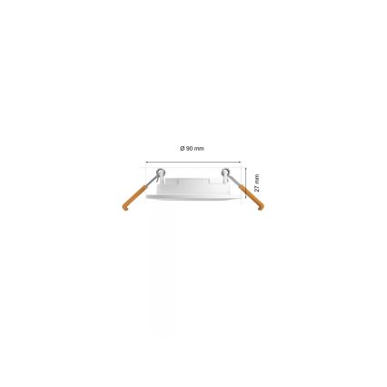 Philips - KOMPLEKTAS 3x LED RGBW Pritemdomas įleidžiamas lubinis vonios šviestuvas Hue SLIM LED/8,3W/230V IP44 2000-6500K