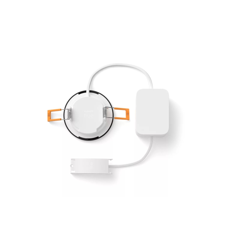 Philips - KOMPLEKTAS 3x LED RGBW Pritemdomas įleidžiamas lubinis vonios šviestuvas Hue SLIM LED/8,3W/230V IP44 2000-6500K