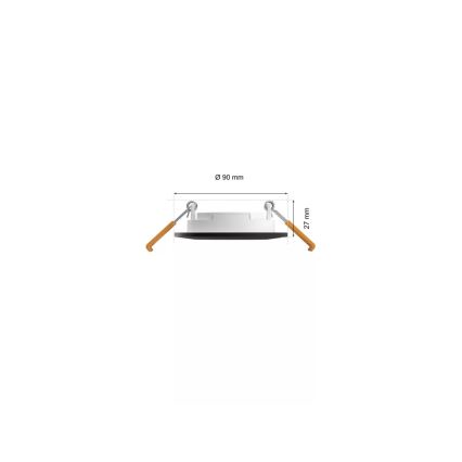 Philips - KOMPLEKTAS 3x LED RGBW Pritemdomas įleidžiamas lubinis vonios šviestuvas Hue SLIM LED/8,3W/230V IP44 2000-6500K