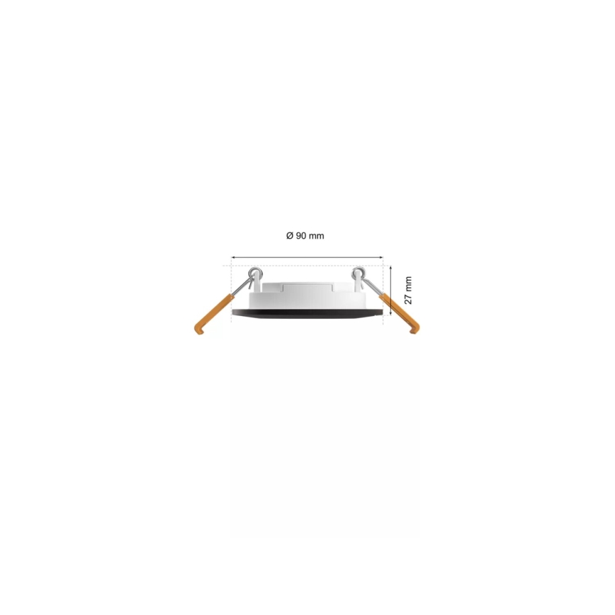 Philips - KOMPLEKTAS 3x LED RGBW Pritemdomas įleidžiamas lubinis vonios šviestuvas Hue SLIM LED/8,3W/230V IP44 2000-6500K