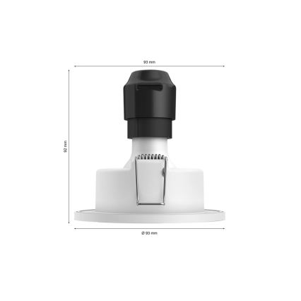 Philips - KOMPLEKTAS 3x LED RGBW Pritemdomas įleidžiamas lubinis vonios šviestuvas Hue XAMENTO 1xGU10/4,2W/230V IP44 2000-6500K