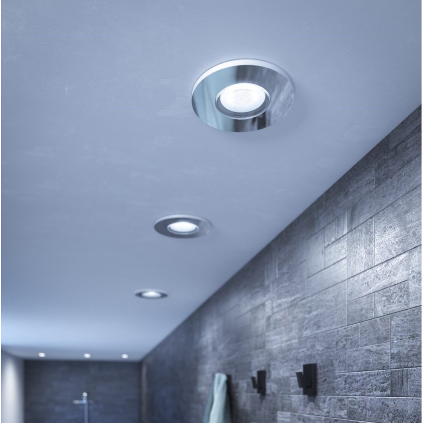 Philips - KOMPLEKTAS 3x LED Reguliuojamas vonios įleidžiamas šviestuvas Hue ADORE BATHROOM 1xGU10/4,2W/230V 2200-6500K IP44