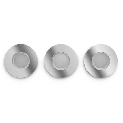 Philips - KOMPLEKTAS 3x LED Reguliuojamas vonios įleidžiamas šviestuvas Hue ADORE BATHROOM 1xGU10/4,2W/230V 2200-6500K IP44