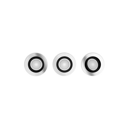 Philips - KOMPLEKTAS 3xLED RGBW Pritemdomas įleidžiamas lubinis šviestuvas Hue CENTURA 1xGU10/4,2W/230V 2000-6500K