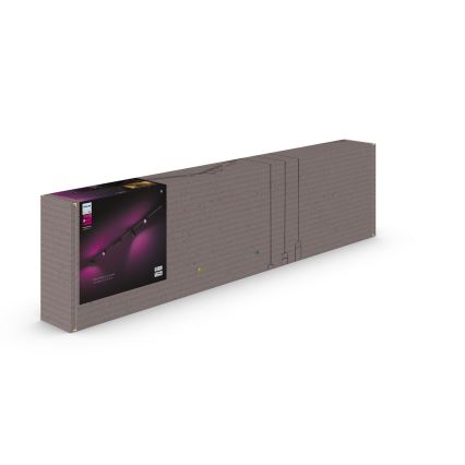 Philips  - KOMPLEKTAS 4xLED RGB Pritemdomi akcentiniai šviestuvai bėgių sistemai Hue PERIFO LED/20,8W/230V 2000-6500K