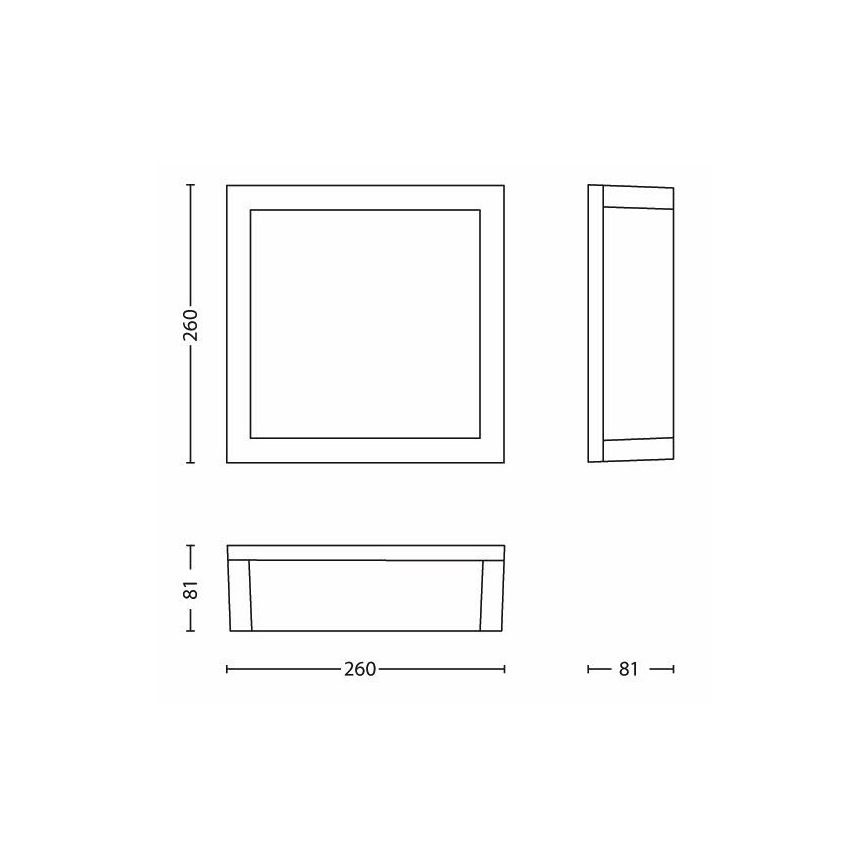 Philips - Lauko lubinis šviestuvas SKIES 2xE27/14W/230V IP44 antracitas
