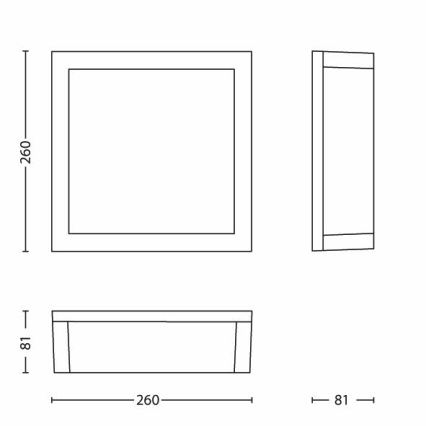 Philips - Lauko lubinis šviestuvas 2xE27/14W/230V IP44 pilkas