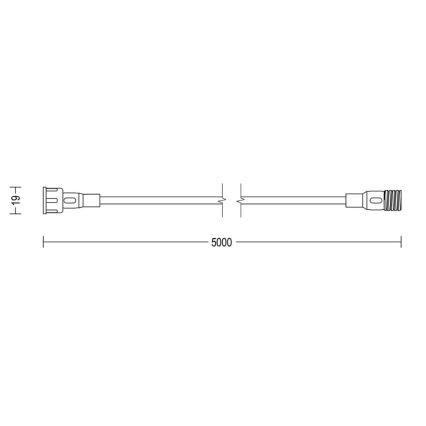 Philips - Lauko prailgintuvas 5m IP67