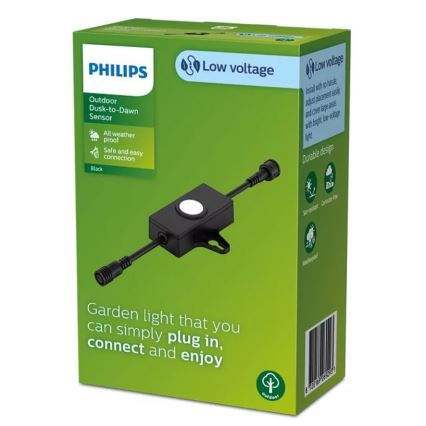 Philips - Lauko prieblandos jutiklis su laikmačiu GARDENLINK 24V IP67