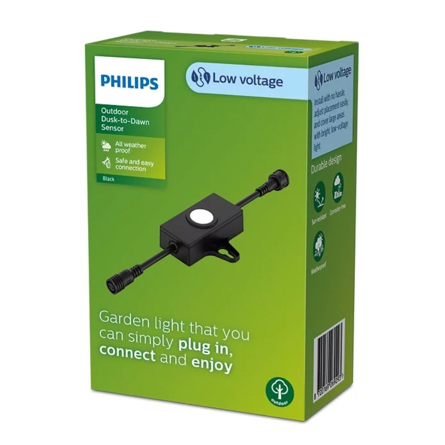 Philips - Lauko prieblandos jutiklis su laikmačiu GARDENLINK 24V IP67