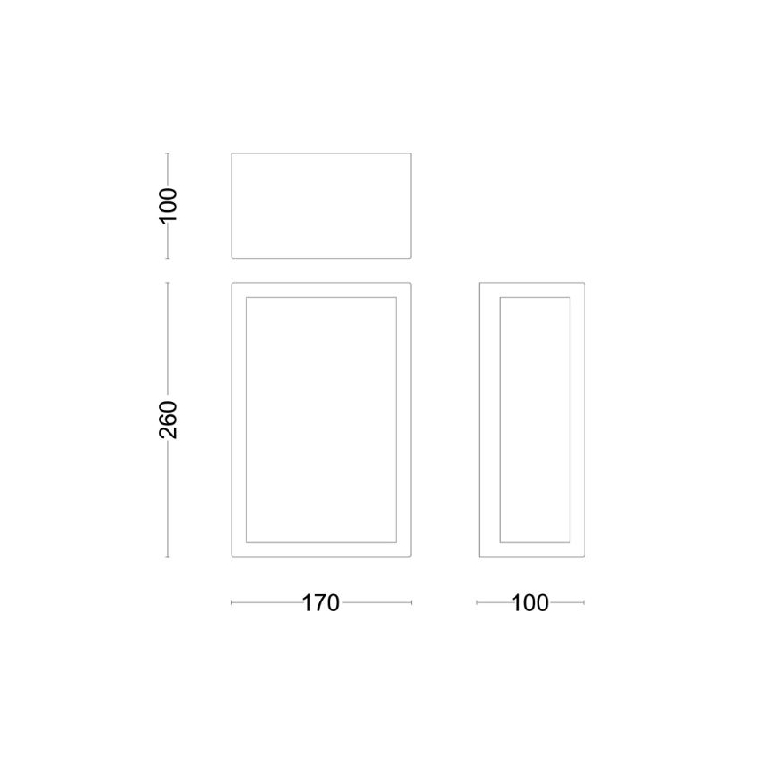 Philips - Lauko sieninis šviestuvas ALZOR 1xE27/25W/230V IP44