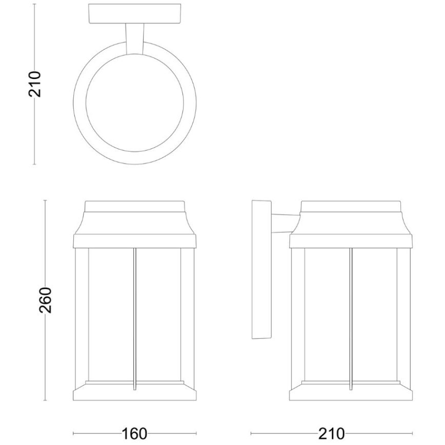 Philips - Lauko sieninis šviestuvas BELLINI 1xE27/25W/230V IP44