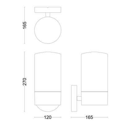 Philips - Lauko sieninis šviestuvas FLAREON 1xE27/25W/230V IP44