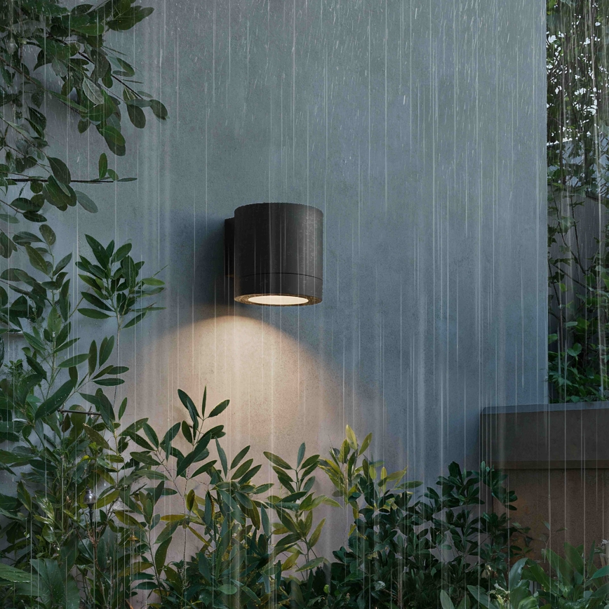 Philips - Lauko sieninis šviestuvas FYLX 1xGU10/5W/230V juodas IP44