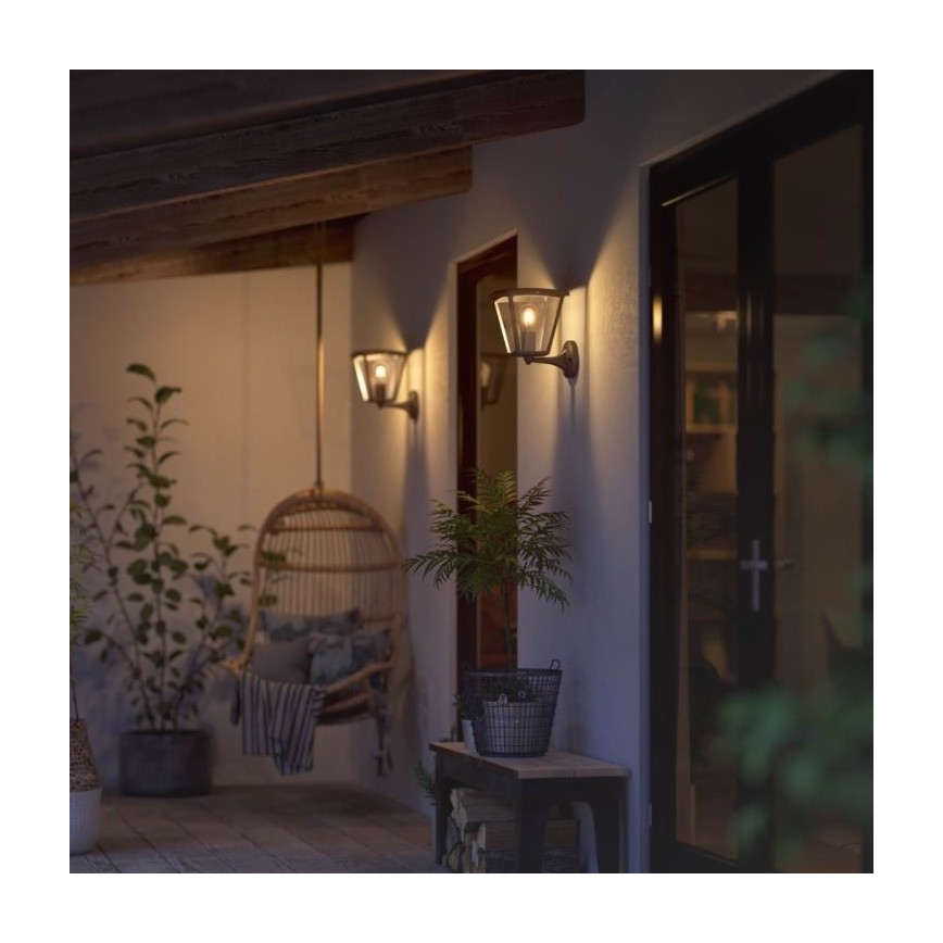 Philips - Reguliuojamas lauko sieninis šviestuvas Hue INARA 1xE27/7W/230V Wi-Fi IP44
