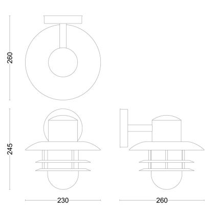 Philips - Lauko sieninis šviestuvas INYMA 1xE27/25W/230V IP44