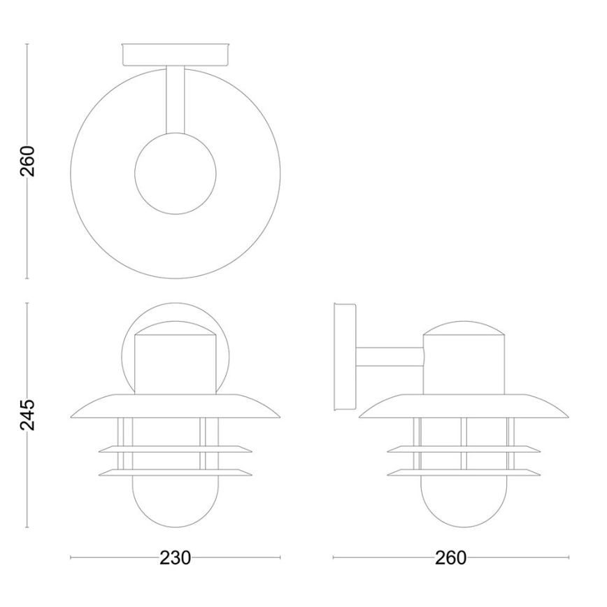 Philips - Lauko sieninis šviestuvas INYMA 1xE27/25W/230V IP44