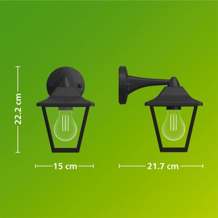 Philips - Lauko sieninis šviestuvas JULI 1xE27/25W/230V IP44