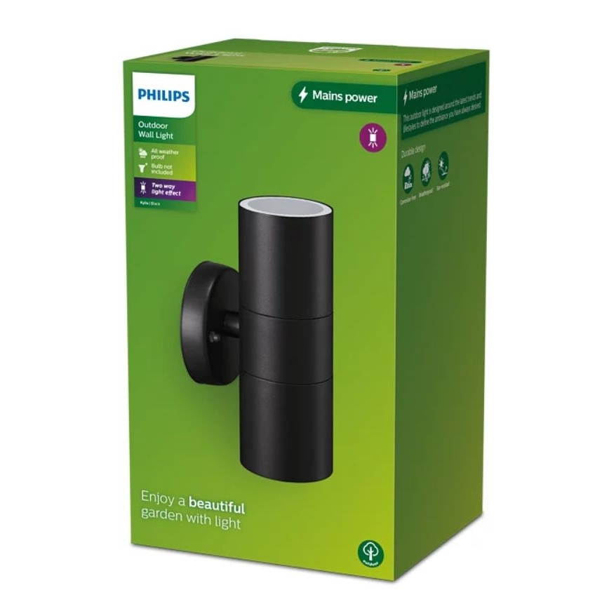 Philips - Lauko sieninis šviestuvas KYLIS 2xGU10/25W/230V IP44