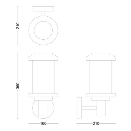 Philips - Lauko sieninis šviestuvas LISTRA 1xE27/25W/230V IP44