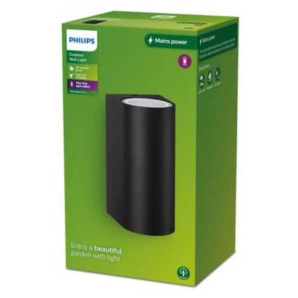 Philips - Lauko sieninis šviestuvas NIGHTINGALE 2xGU10/35W/230V IP44